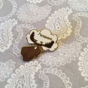 Novelty vintage Wyoming moose lapel pin. 58
